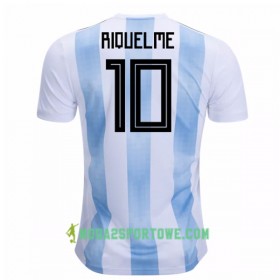 Koszulka Argentyna Riquelme 10 Mistrzostwa Świata 2018 Domowe Stroje Piłkarskie